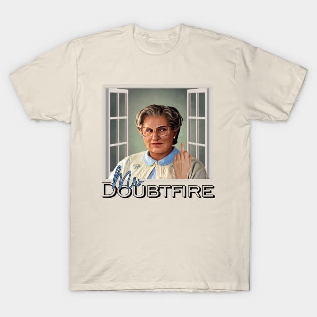 Mrs Doubtfire Flips Off T-Shirt by Zbornak Designs